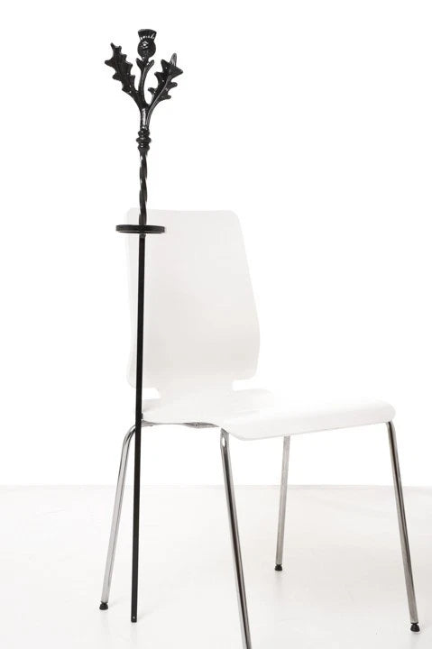 Decorative Wrought Iron Grave Flower Holder – Scroll Design